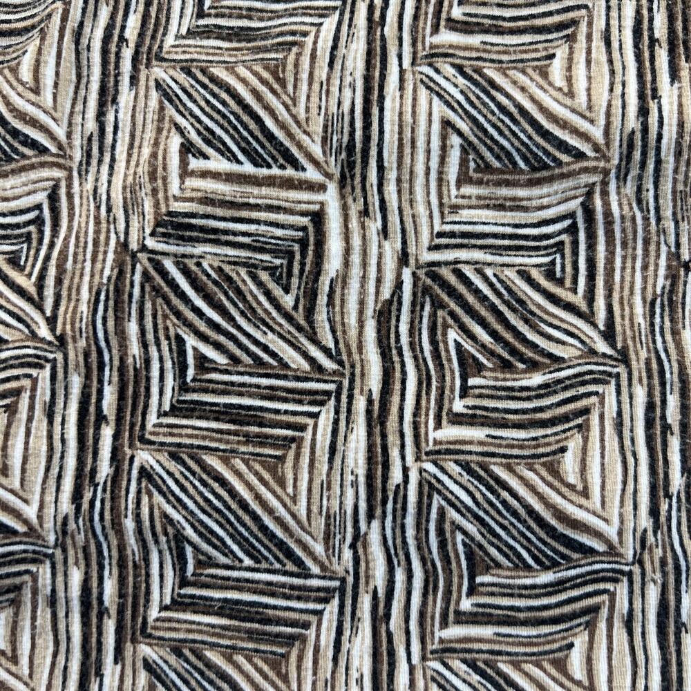 Loft Ann Taylor Black White Tan Sleeveless Pullover Stretch Top XL - Picture 5 of 9